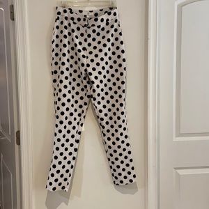 Misguided polka dot high waisted pants